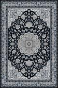 Dywany - Dywan wełniany do salonu HATHOR Granatowy ISFAHAN-200x300 cm - miniaturka - grafika 1
