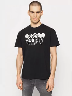 Koszulki męskie - Pepe Jeans T-Shirt Burry PM506919 Czarny Loose Fit - grafika 1