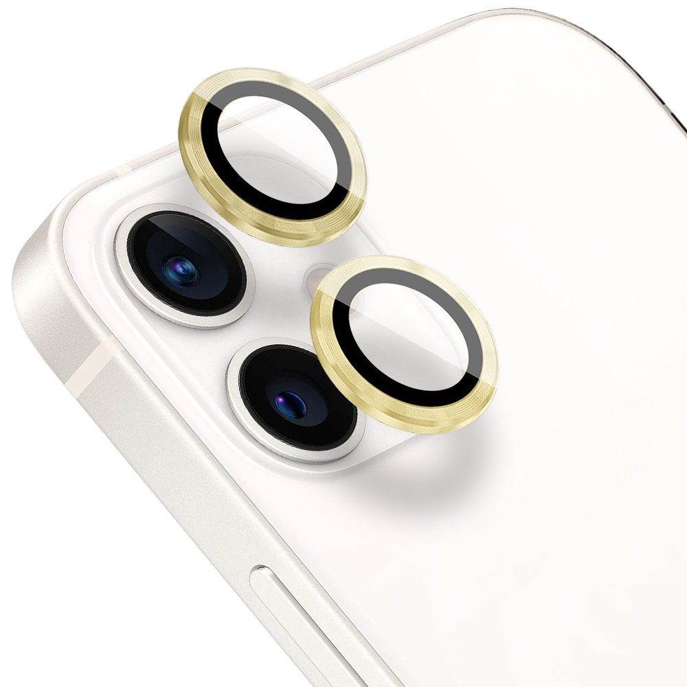 Osłona aparatu, szkło 9H do iPhone 12, 1 zestaw, złota