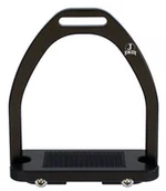 Akcesoria jeździeckie - JIN STIRRUP Strzemiona młodzieżowe JOKER czarne - miniaturka - grafika 1