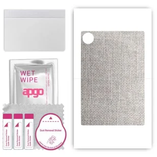 folia naklejka skórka strukturalna na TYŁ do Huawei MatePad Pro 13.2 - Tkanina Denim Szary - apgo SKINS - Akcesoria do tabletów i e-booków - miniaturka - grafika 1