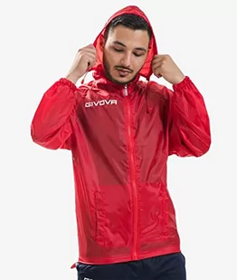 Givova Givova Kurtka przeciwdeszczowa unisex Rain Basico czerwony czerwony M RJ001 - Kurtki damskie - miniaturka - grafika 1