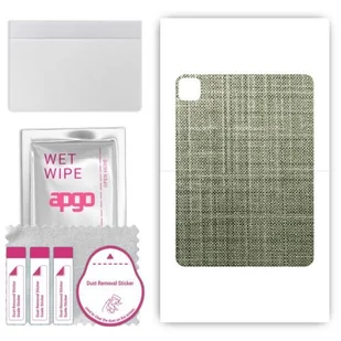folia naklejka skórka strukturalna na TYŁ do Apple iPad Pro 11 2022 - Tkanina Lniana - apgo SKINS - Akcesoria do tabletów i e-booków - miniaturka - grafika 1