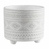 Donice - Osłonka terrakota EVERT 17 x 17 x 15 cm biała - miniaturka - grafika 1