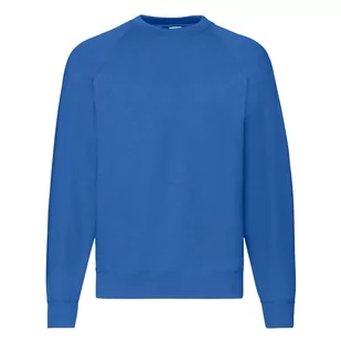 Bluza męska Raglan Sweat Fruit of the Loom - Niebieski L - Bluzy męskie - miniaturka - grafika 1