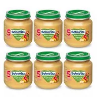 Desery dla dzieci - BoboVita Jabłka mango i banany po 5 miesiącu Zestaw 6 x 125 g - miniaturka - grafika 1