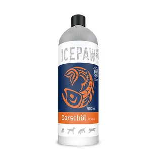Icepaw High Premium - olej z dorsza 100% (500 ml) - Suplementy i witaminy dla psów - miniaturka - grafika 1