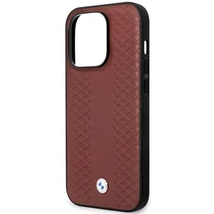 Etui BMW BMHMP14X22RFGR iPhone 14 Pro Max 6,7" burgundowy/burgundy Leather Diamond Pattern MagSafe - Etui i futerały do telefonów - miniaturka - grafika 6