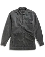 Kurtki męskie - G-STAR RAW Męska kurtka Shanorak Denim Zip Jacket, Szary (faded black ink D24724-D182-D358), L - miniaturka - grafika 1