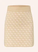Spódnice - Guess Spódnica Z Dzianiny beige - miniaturka - grafika 1