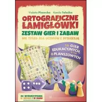 Harmonia Ortograficzne łamigłówki Zestaw gier i zabaw Piasecka Violetta, Talaśka Kamila - Powieści - miniaturka - grafika 1