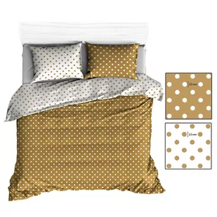 Pościel 90x120 R138 biała beżowa grochy 330N 344N - Pościel dla dzieci - miniaturka - grafika 1
