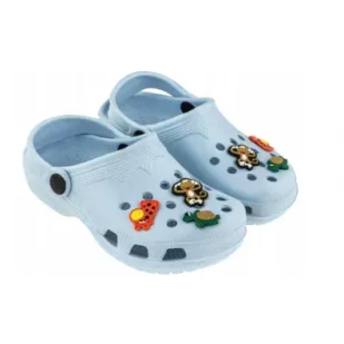 Clogi Dziecięce zwierzątka niebieskie rozm. 26 - Buciki dla niemowląt - miniaturka - grafika 1