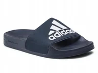 Klapki i japonki męskie - KLAPKI męskie ADIDAS ADILETTE SHOWER GZ3774 sportowe granatowe basen 48,5 - miniaturka - grafika 1