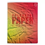 Zeszyty szkolne - CRUMPLE zeszyt 60kA5 w kratkę, folia mat + lakier wybiórczy - miniaturka - grafika 1