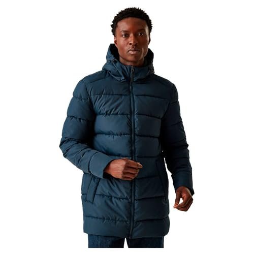 Regatta Męska kurtka Lakiver zapinana na zamek błyskawiczny z kapturem, wodoodporna i izolacja bez wysokich piór - idealna na zewnątrz, na spacery, wędrówki i kemping