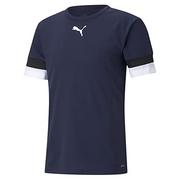 Koszulki męskie - PUMA PUMA Koszulka męska Teamrise Jersey Peacoat-puma Black-puma White M 704932 - miniaturka - grafika 1