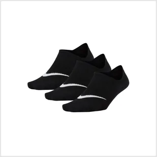 Damskie Skarpety stopki NIKE NIKE EVERYDAY PLUS LIGHTWEIGHT SX5277-011 – Czarny - Skarpetki damskie - miniaturka - grafika 1