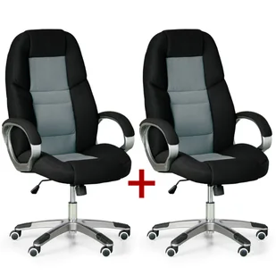 Fotel biurowy, krzesło biurowe B2B Partner Krzesło biurowe KEVIN 1+1 GRATIS, szary 412042 - Fotele i krzesła biurowe - miniaturka - grafika 1