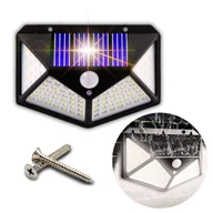 Lampy ogrodowe - Lampa Solarna Zewnętrzna Ogrodowa Led Latarnia Z Czujnikiem Zmierzchu Ruchu - miniaturka - grafika 1