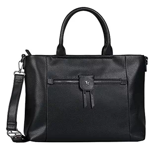 TOM TAILOR Damska torba biznesowa Bella, czarny - jeden rozmiar - Torebki damskie - miniaturka - grafika 1