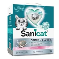 Żwirek dla kotów - SANICAT Strong Clumps 6 l żwirek bentonitowy biały Baby powder - żwirek dla kotów, 6 l - miniaturka - grafika 1