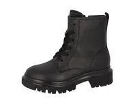 Kozaki damskie - Tom Tailor Kids Dziewczęce 6370260001 modne kozaki, czarny, 36 EU - miniaturka - grafika 1