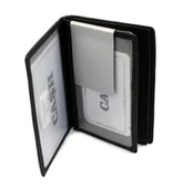 Etui na dokumenty i karty - Etui Na Karty Dokumenty CA$H Wizytownik Pionowy Duży Skóra Naturalna CA-5613 - miniaturka - grafika 1