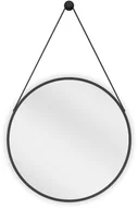 Lustra - Mexen String lustro łazienkowe okragłe 50 cm, rama czarna - 9854-050-050-000-70 - miniaturka - grafika 1