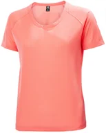Koszulki i topy damskie - Koszulka damska Helly Hansen  W Verglas Pace Hot Coral S - miniaturka - grafika 1