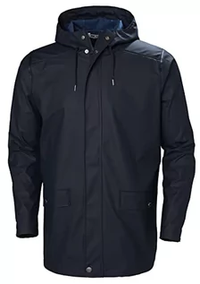 Kurtki męskie - Helly Hansen Helly-Hansen Męska kurtka przeciwdeszczowa Moss Shell niebieski grantowy XL 53265 - grafika 1