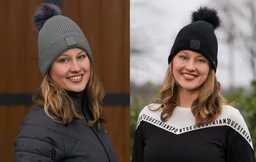 Czapka zimowa z pomponem Jayda AW 22/23 - QHP - Akcesoria jeździeckie - miniaturka - grafika 1
