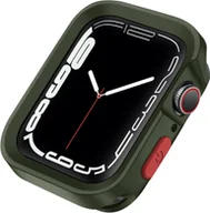 Akcesoria do smartwatchy - ETUI OCHRONNE DO ZEGARKA APPLE WATCH 4/5/6/SE 40mm CIEMNY ZIELONY SILIKON - miniaturka - grafika 1
