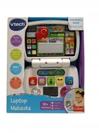 Zabawki interaktywne dla dzieci - VTECH Komputerek dziecięcy LAPTOP MALUSZKA 12 m+ 61905 - miniaturka - grafika 1