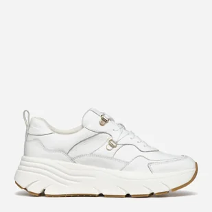 Sneakersy damskie skórzane na platformie Geox - Sneakersy damskie - miniaturka - grafika 1