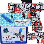 Zabawki militarne - PISTOLET KARABIN NA KULKI WODNO ŻELOWE AUTOMATYCZNY ZESTAW AUTOMAT GLOCK - miniaturka - grafika 1