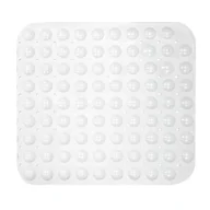 Maty antypoślizgowe - Mata antypoślizgowa pcv 55 x 55 cm biała - miniaturka - grafika 1