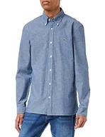 Koszule męskie - Lacoste Klasyczna koszula męska, Deep Medium, XL-XXL - miniaturka - grafika 1
