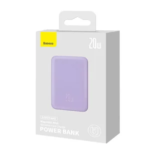 Baseus PPCX110105 Magnetic Mini 10000mAh 20W (fioletowy) - Powerbanki - miniaturka - grafika 10