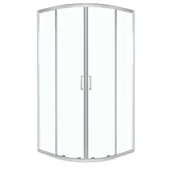 Kabiny prysznicowe - Novoterm Kabina prysznicowa półokrągła 90x90x185 cm Aruba Kerra - miniaturka - grafika 1