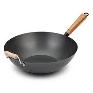 Patelnie - NAVA Patelnia wok stalowy kantoński chiński 35cm 10-166-014 Kinghoff - miniaturka - grafika 1