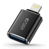 Pozostałe akcesoria do telefonów - Adapter USB - Lightning TECH-PROTECT UltraBoost OTG Czarny - miniaturka - grafika 1