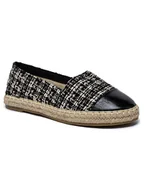 Espadryle damskie - Foreverfolie Espadryle w kolorze czarnym - miniaturka - grafika 1