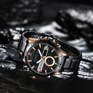Zegarek ZEGAREK MĘSKI CURREN 8384 (zc023c) - DUAL TIME + BOX - Zegarki męskie Zegarek ZEGAREK MĘSKI CURREN 8384 (zc023c) - DUAL TIME + BOX - Zegarki męskie - miniaturka - grafika 3