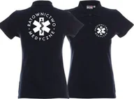 Odzież robocza - Promostars LPP - Koszulka Polo damska RATOWNICTWO MEDYCZNE granatowa - miniaturka - grafika 1