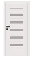 Drzwi wewnętrzne - Dre Drzwi Wewnętrzne Z Szybą Fosca 0 Okleina Biała Mat - miniaturka - grafika 1