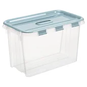 Pudła i pojemniki do przechowywania - Pojemnik plastikowy przezroczysty Flip Box 28 litrów 50.5x31.8x30.3 cm - miniaturka - grafika 1