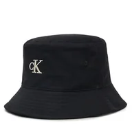 Czapki damskie - Kapelusz Calvin Klein Jeans Embroidered Monogram Bucket Hat LV04K5020G Czarny - miniaturka - grafika 1