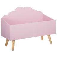 Pojemniki na zabawki - producent niezdefiniowany SCHOWEK kufer na zabawki kolor różowy 58 x 28 x 45 cm jja-127156 - miniaturka - grafika 1