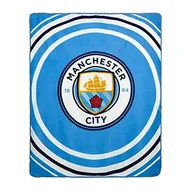 Koce - Man City Pulse polarowy koc, niebieski - miniaturka - grafika 1